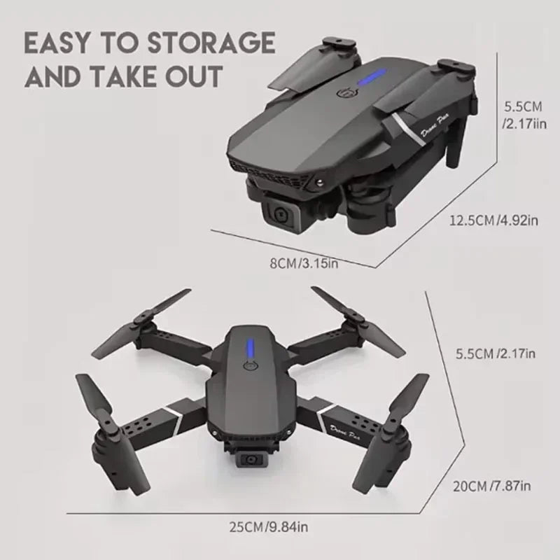 E88 Pro WIFI FPV 4k Drone